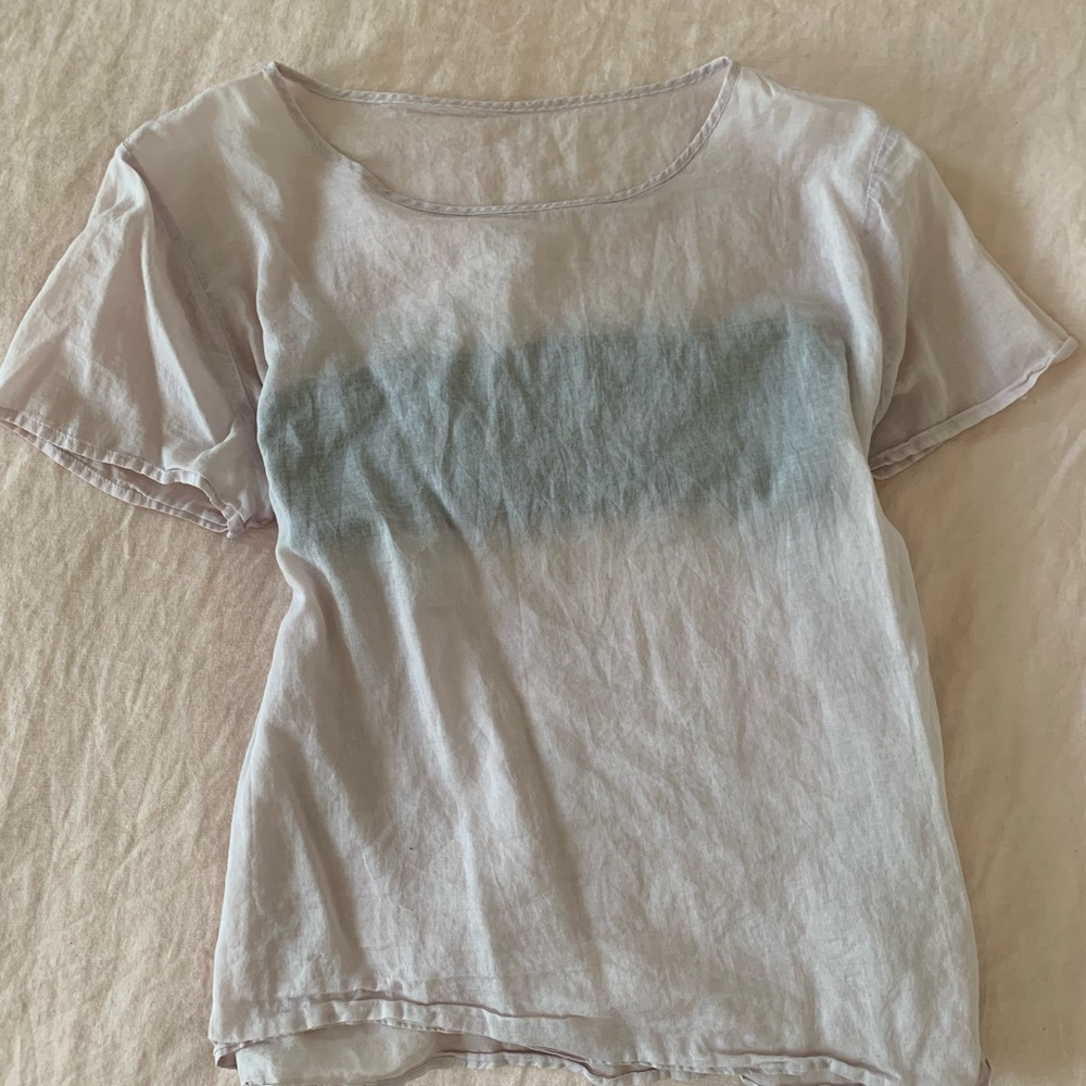 American Apparel sheer linen top